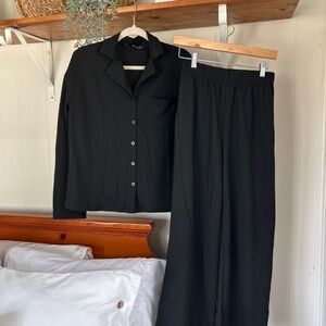 Classic Black Women's Pajama Set